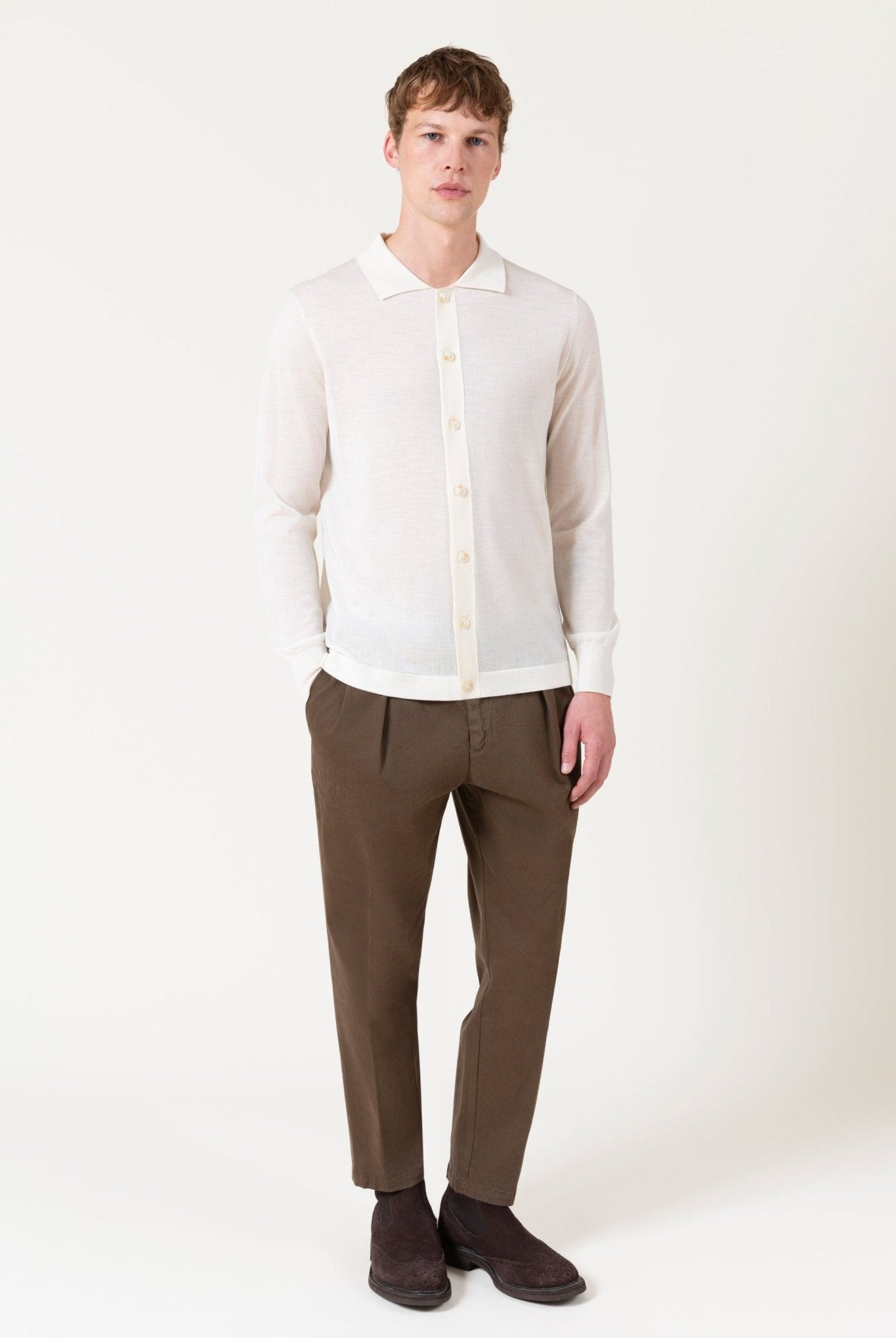 Cardigan Freeman In Lana Merino - autore - au Maglioni