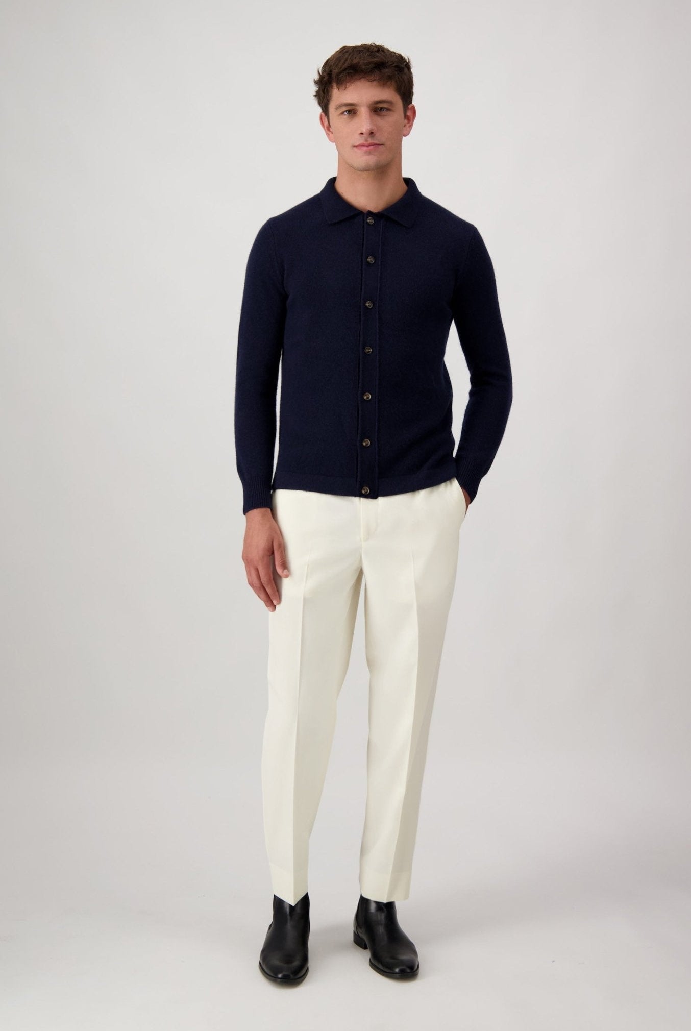 Cardigan Mcllroy In Lana E Cashmere - autore - au Maglioni