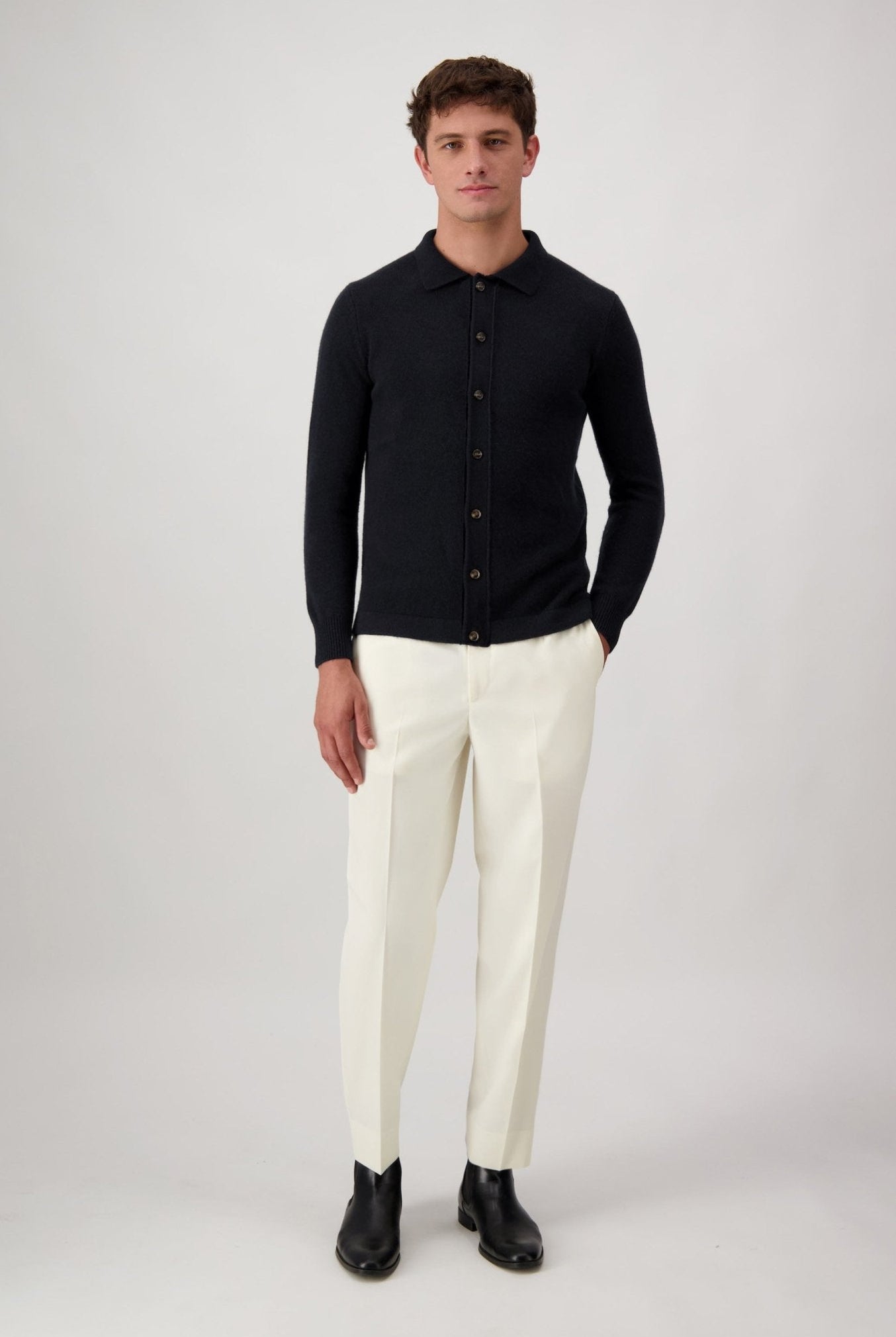 Cardigan Mcllroy In Lana E Cashmere - autore - au Maglioni