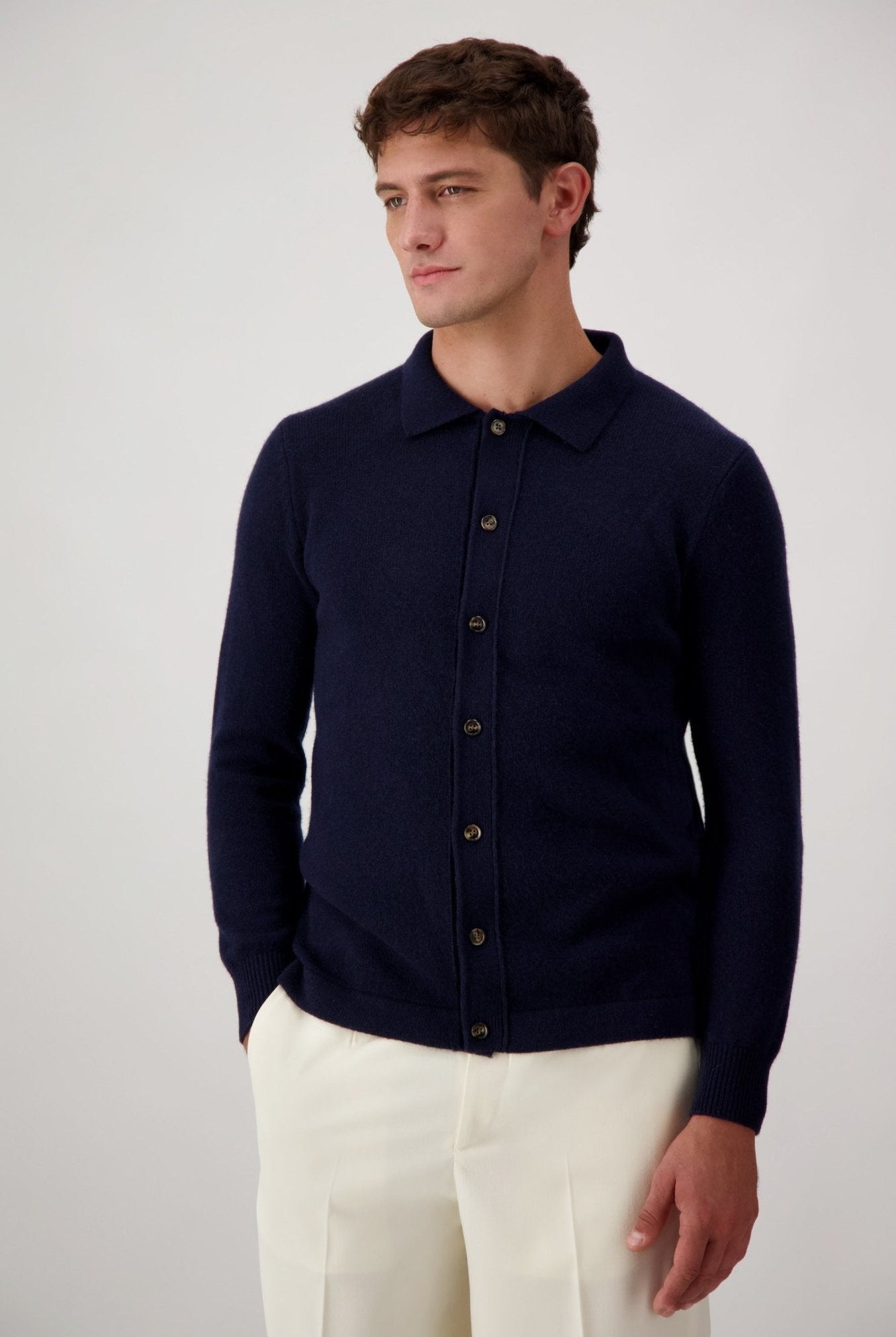 Cardigan Mcllroy In Lana E Cashmere - autore - au Maglioni