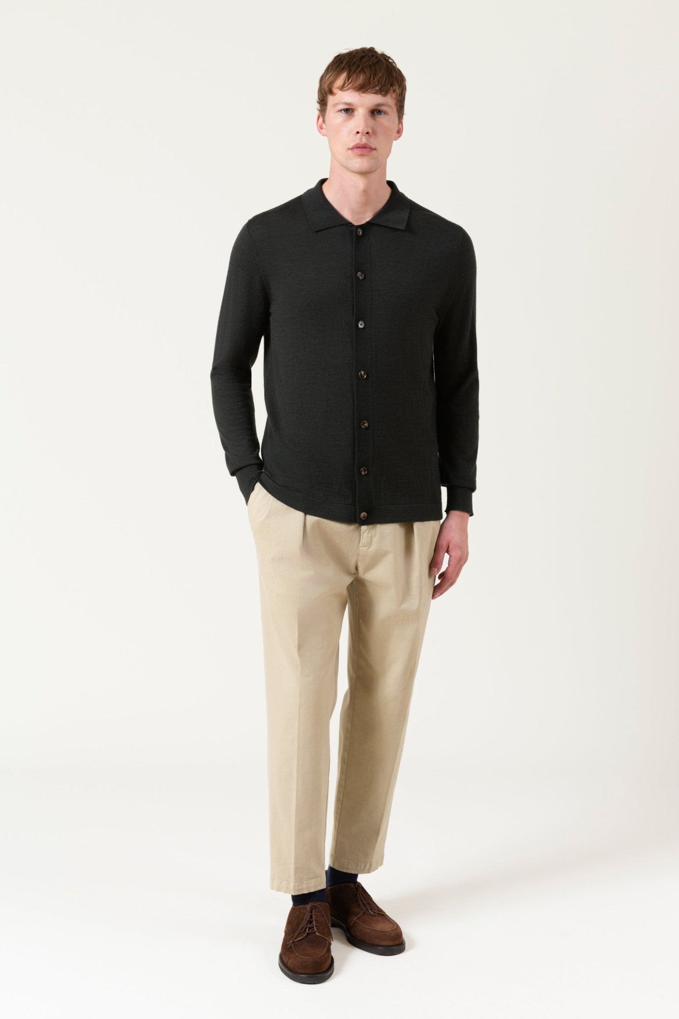 Cardigan Freeman In Lana Merino - autore - au Maglioni