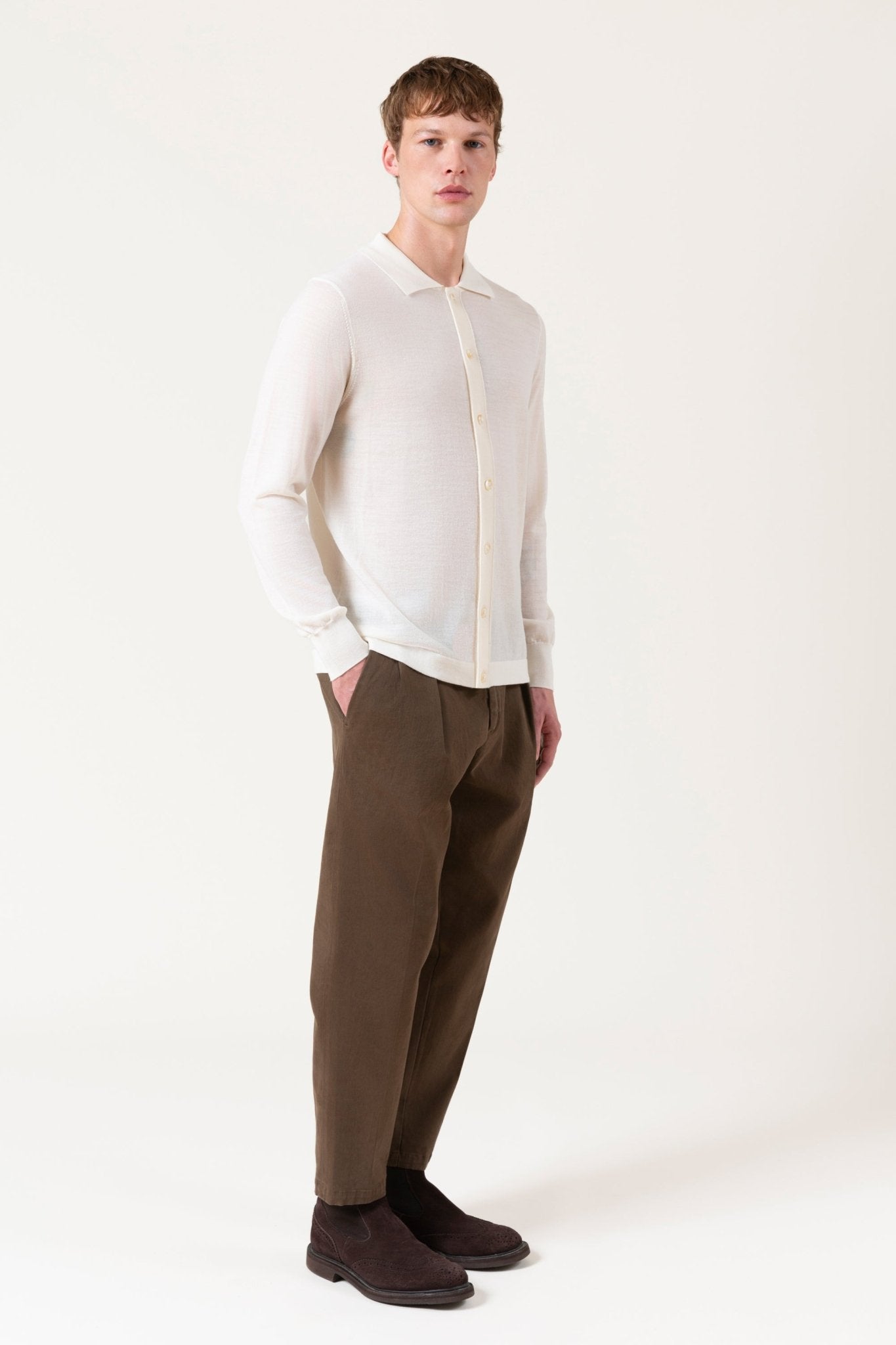 Cardigan Freeman In Lana Merino - autore - au Maglioni