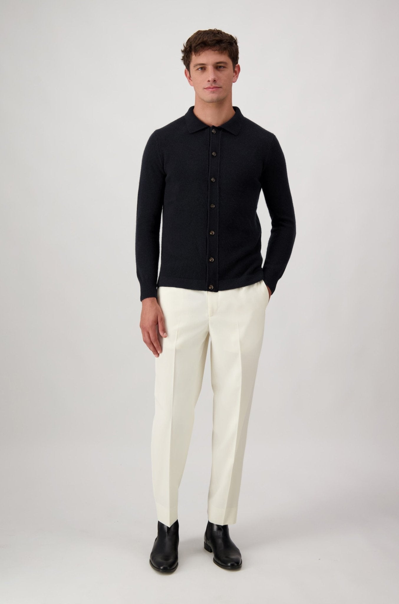 Cardigan Mcllroy In Lana E Cashmere - autore - au Maglioni