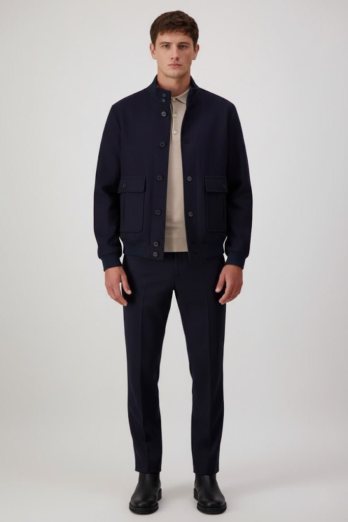 Giacca Bomber Stone In Lana e Cashmere - Autore Giacche