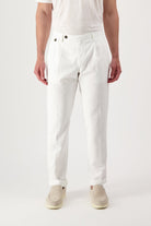 Pantaloni Grant in Cotone e Lino - autore - au Pantaloni