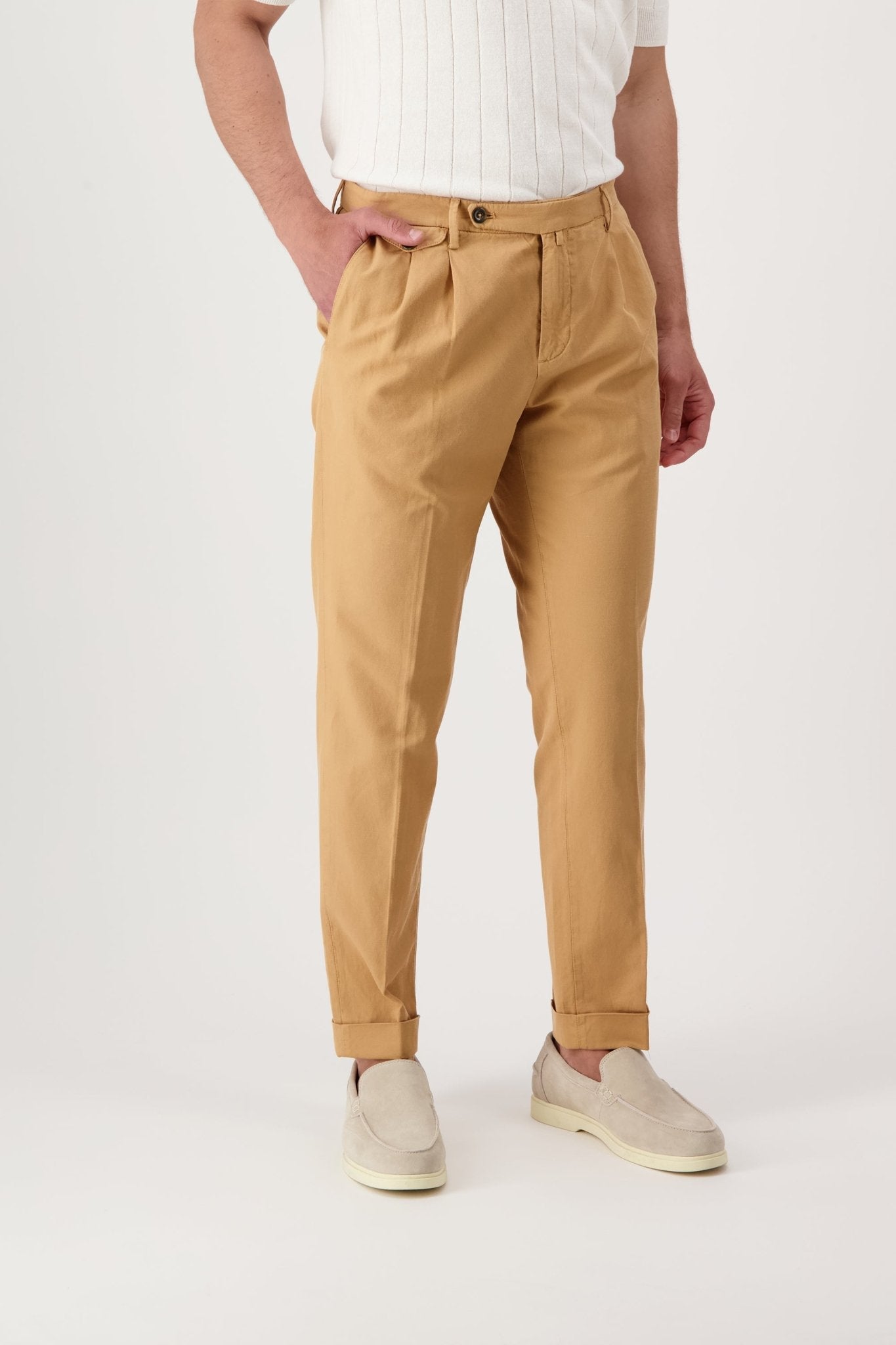 Pantaloni Grant in Cotone e Lino - autore - au Pantaloni